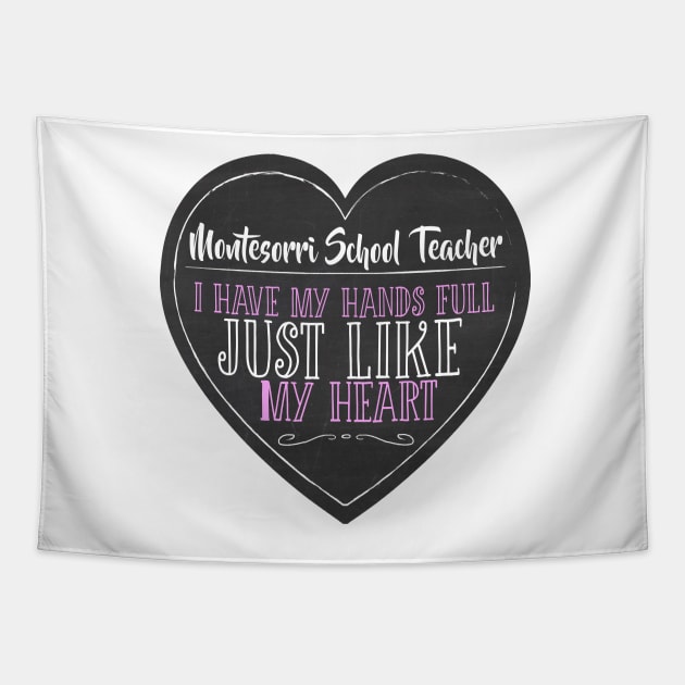 Montessori School Teacher Tapestry by blastofftees