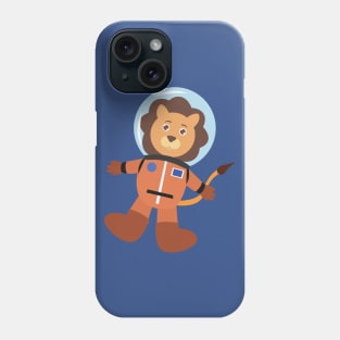 Lion in space suit Phone Case