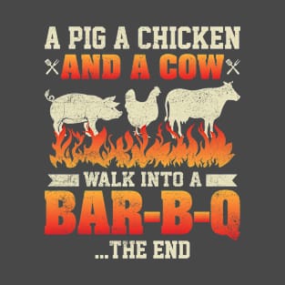 Funny Barbeque Design T-Shirt