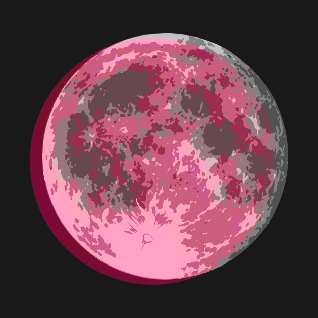 Whole Pink Moon by Macroart