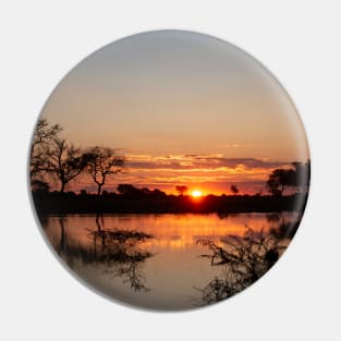 African Sunset Pin