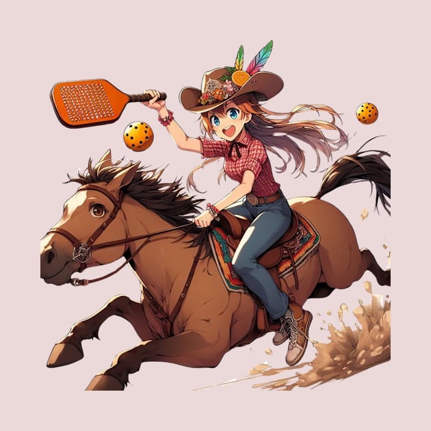 Cowgirl Pickleball by Battlefoxx Living Earth