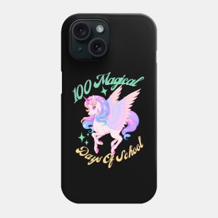 100 Magical Days Of School Unicorn Phone Case