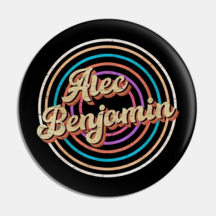 vintage circle line color Alec Benjamin Pin