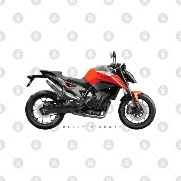 KTM 790 Duke orange sn by MessyHighway