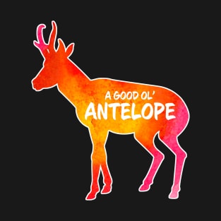 Antelope Critter - Watercolor background T-Shirt