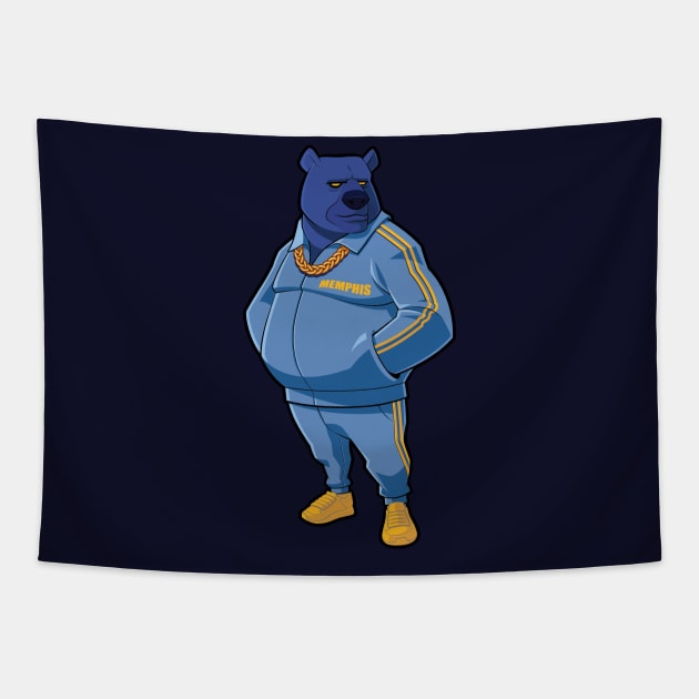 Memphis Basketball Tapestry by Nagorniak