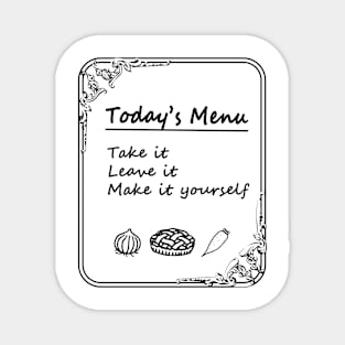 Today's Menu Magnet