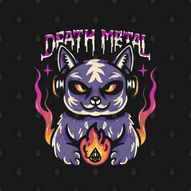 Death Metal Satanic Baphomet Cat by Aldrvnd