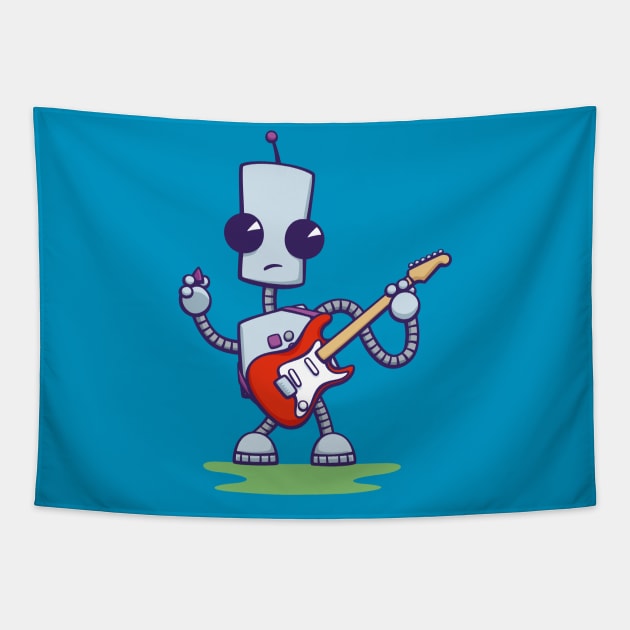 Ned the Guitar Legend Tapestry by DoodleDojo