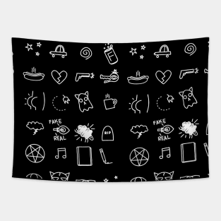 Night in the woods pattern Tapestry