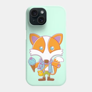 Fox with Ice Cream Phone Case