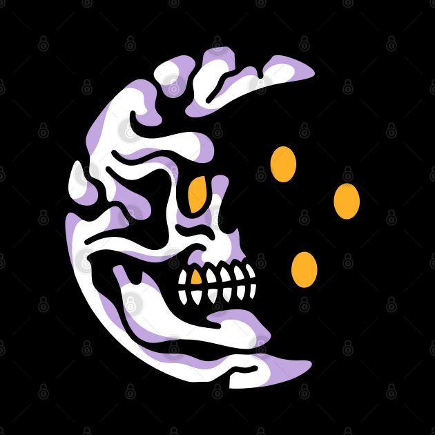 Skull moon by Bojes Art