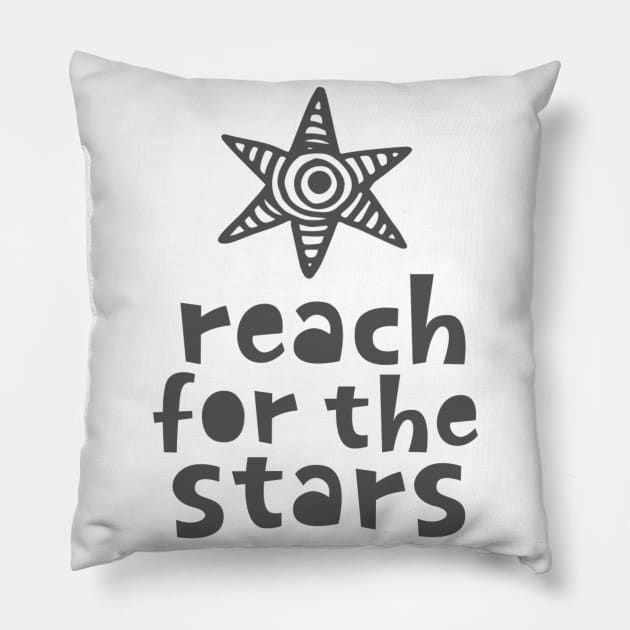 Reach for the stars Pillow by amramna