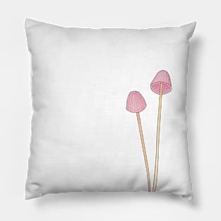 Pink Mushrooms Pillow