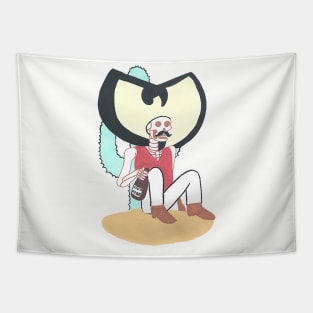 Sombrero Skull Tapestry