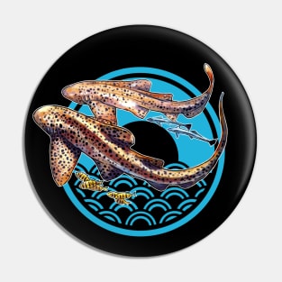 Leopard shark SCUBA Pin