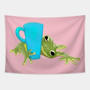 Coffee Frog Tapestry