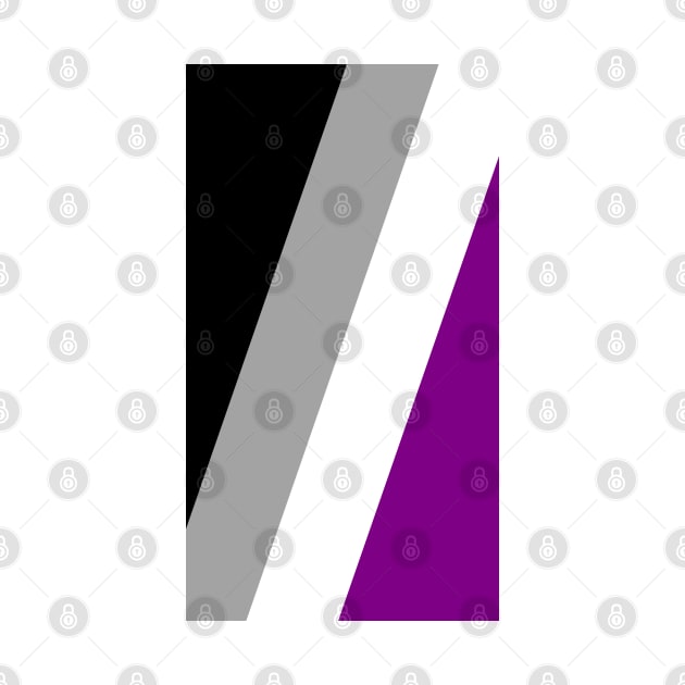 Proud Asexual Pride Flag (Proud LGBTQ+ Community Pride Flag) v2 by Teeworthy Designs