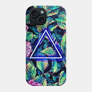 Triangle in the Leaves (Abstract) Phone Case