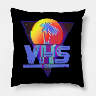 VHS "Extra Quality" #3 (GLITCHED) Pillow