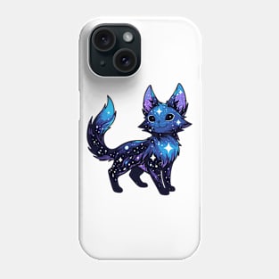 Kawaii Cosmic Cat in Stars Phone Case