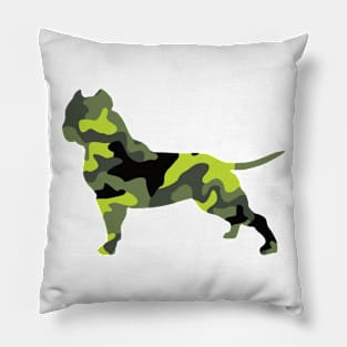 American bully camo Pillow