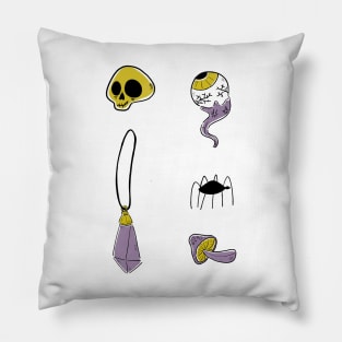 Witchy Items Set 2 Pillow