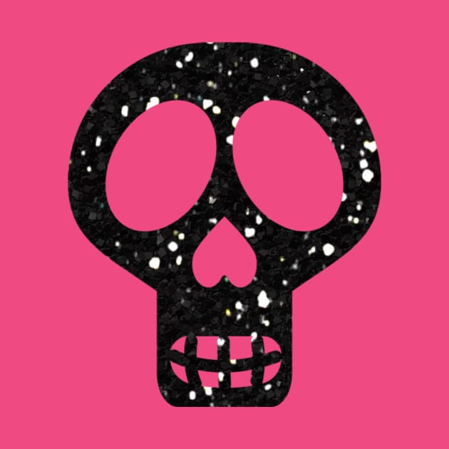 Glitter skull by peggieprints