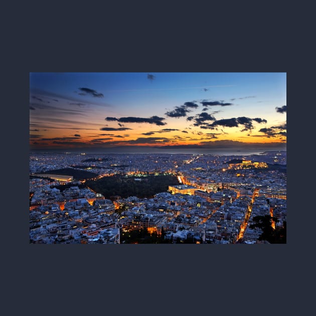 Athens around sunset by Cretense72