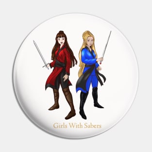 Girls With Sabers Avatars Pin