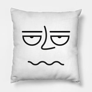 Very Boring - Very Bored Face Pillow