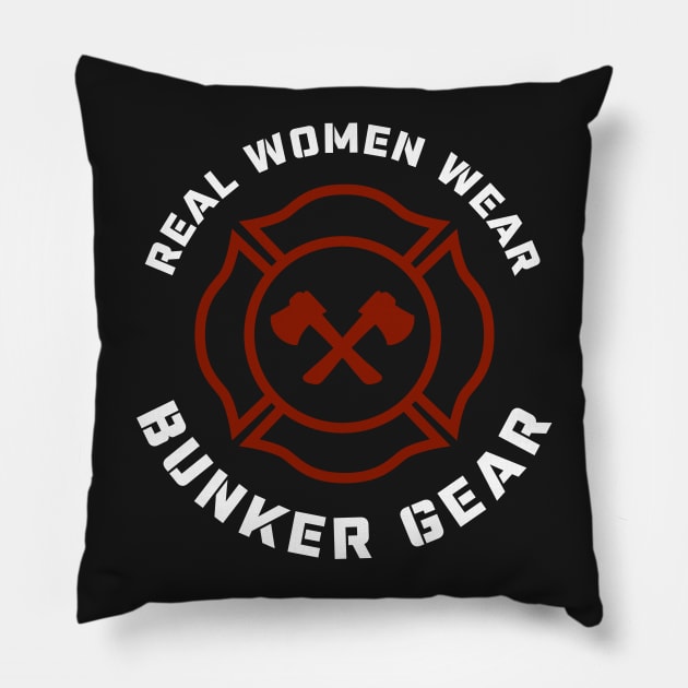 Female Firefighters Pillow by PodDesignShop