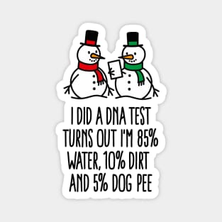 Laboratory technician DNA test funny Christmas DNA Magnet