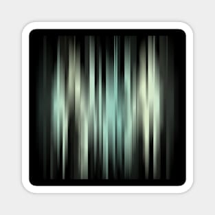 Abstract Green Stripes Magnet