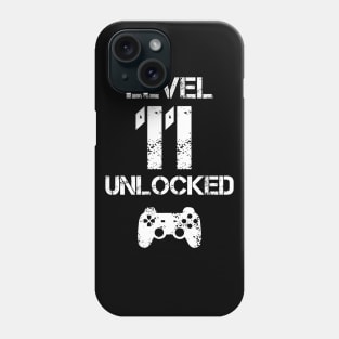 Level 11 Unlocked T-Shirt - 11th Birthday Gift Phone Case