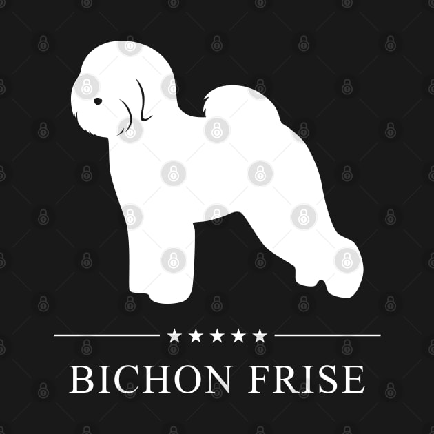 Bichon Frise Dog White Silhouette by millersye