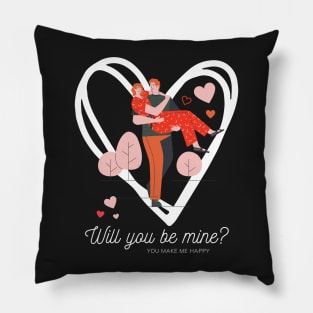 The illustration design for Valentine's Day celebration  - For romantic love, friendship, and admiration. Pillow