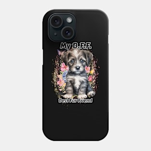 Dog - B.F.F. Schnauzer puppy Phone Case