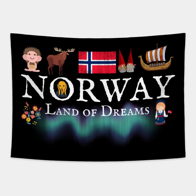 Norway Land of Dreams Tapestry by VikingHeart Designs