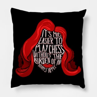 Queen's Gambit Adam's apple quote version 2 Pillow