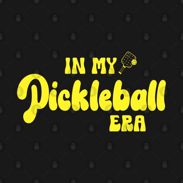 Funny Pickleball Coach With Saying "In My Pickleball Era" by WildFoxFarmCo