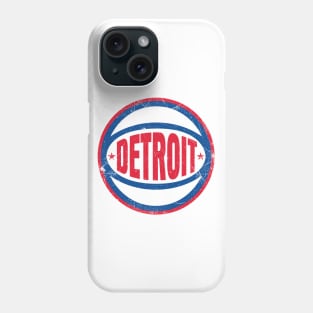 Detroit Retro Ball - White Phone Case