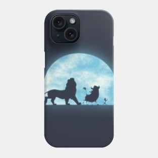 A walk with friends in the moonlight Phone Case