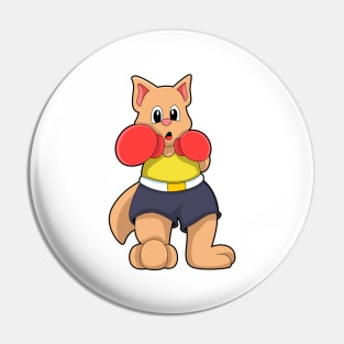 Cat as Boxer at Boxing Pin