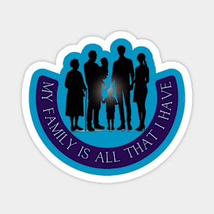 Family Harmony - Timeless Silhouette Magnet