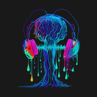 Bioluminescent Beats ft. JellyFish T-Shirt