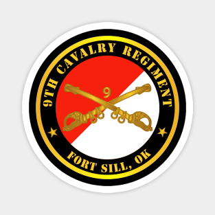 9th Cavalry Regiment - Fort Sill, OK w Cav Branch Magnet