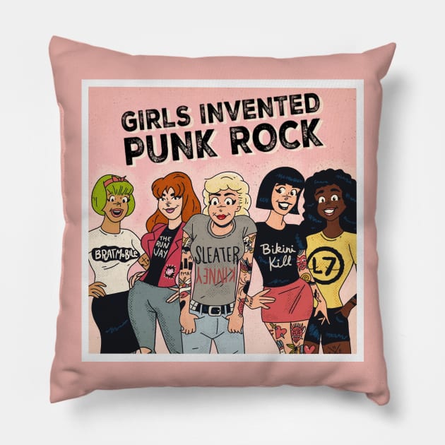 Girls invented punk Pillow by HEcreative