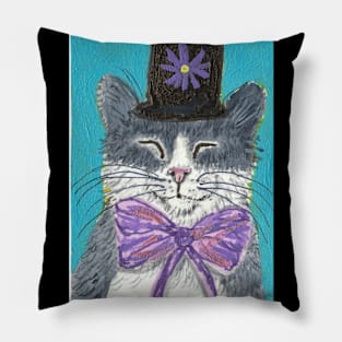 cat in a hat Pillow